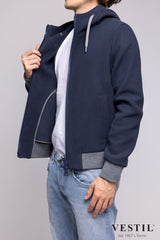 HERNO, uomo, bomber, blu navy