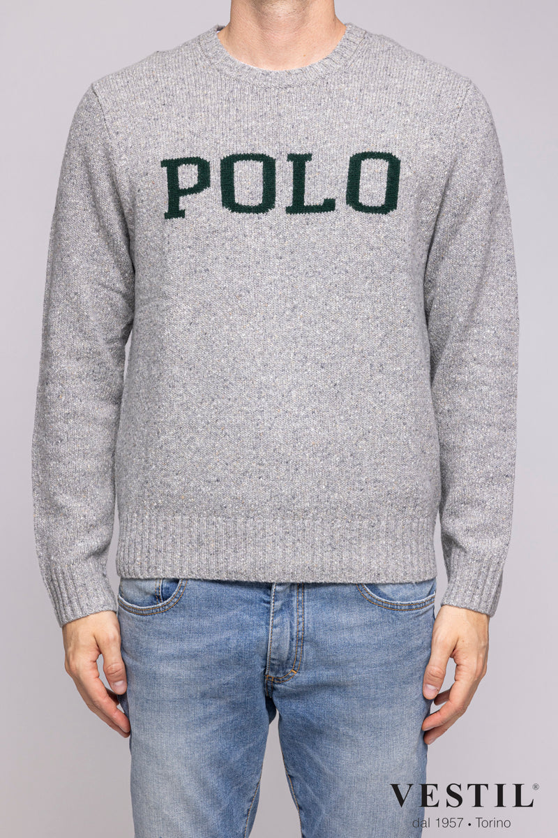 POLO RALPH LAUREN, uomo, maglia, grigio