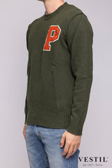PRESIDENT'S Maglia Uomo 542CB03 WOOLBLENDPATCHLODEN PRESIDENT'S 