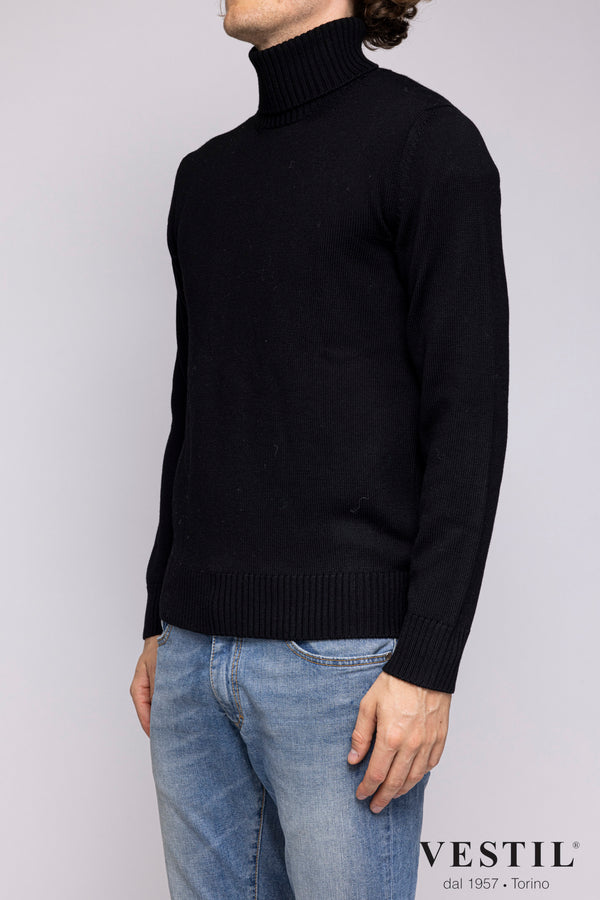 ALTEA, Turtleneck sweater, merino wool, grey, man