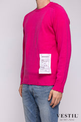 AMARANTO, Crew-neck sweater, cashmere, fuchsia, unisex