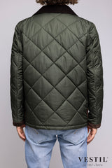 FAY, quilted winter jacket, green, men