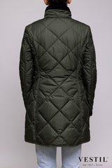 FAY quilted raincoat, green, women 