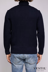 PAUL &amp; SHARK, Wool turtleneck sweater, blue, man