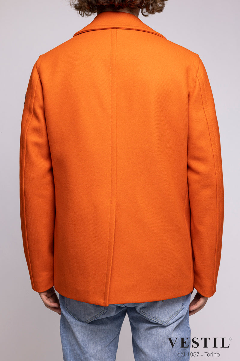 PAUL &amp; SHARK MEN'S JACKET, WATER-REPELLENT WOOL, ORANGE