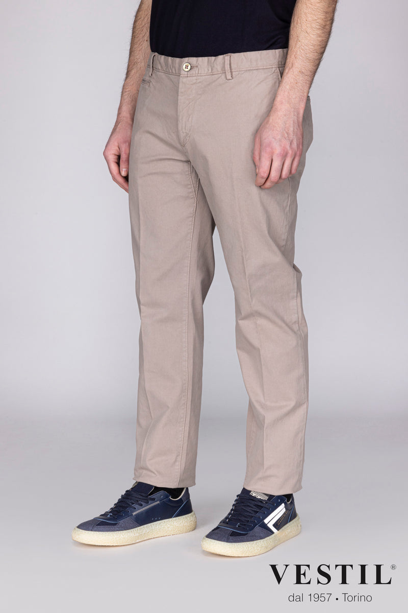 Jaggy light gray men's trousers