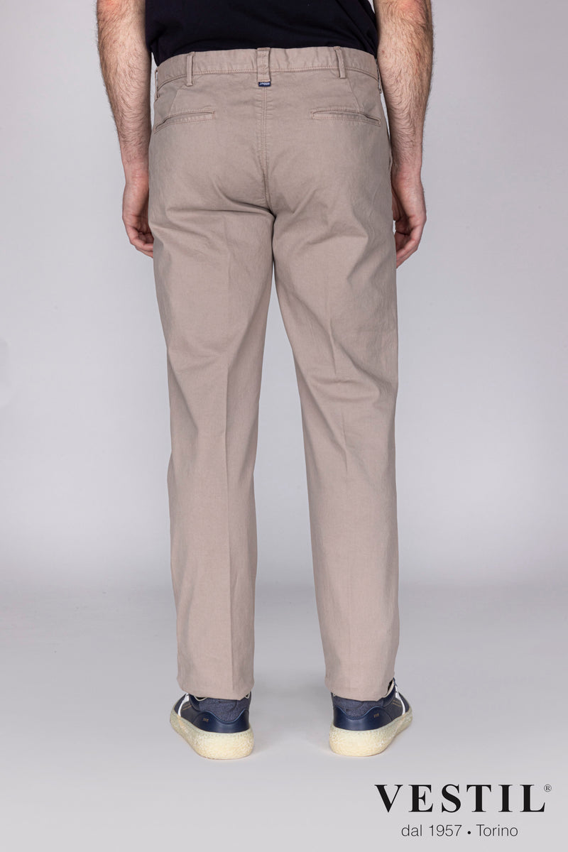 Jaggy light gray men's trousers