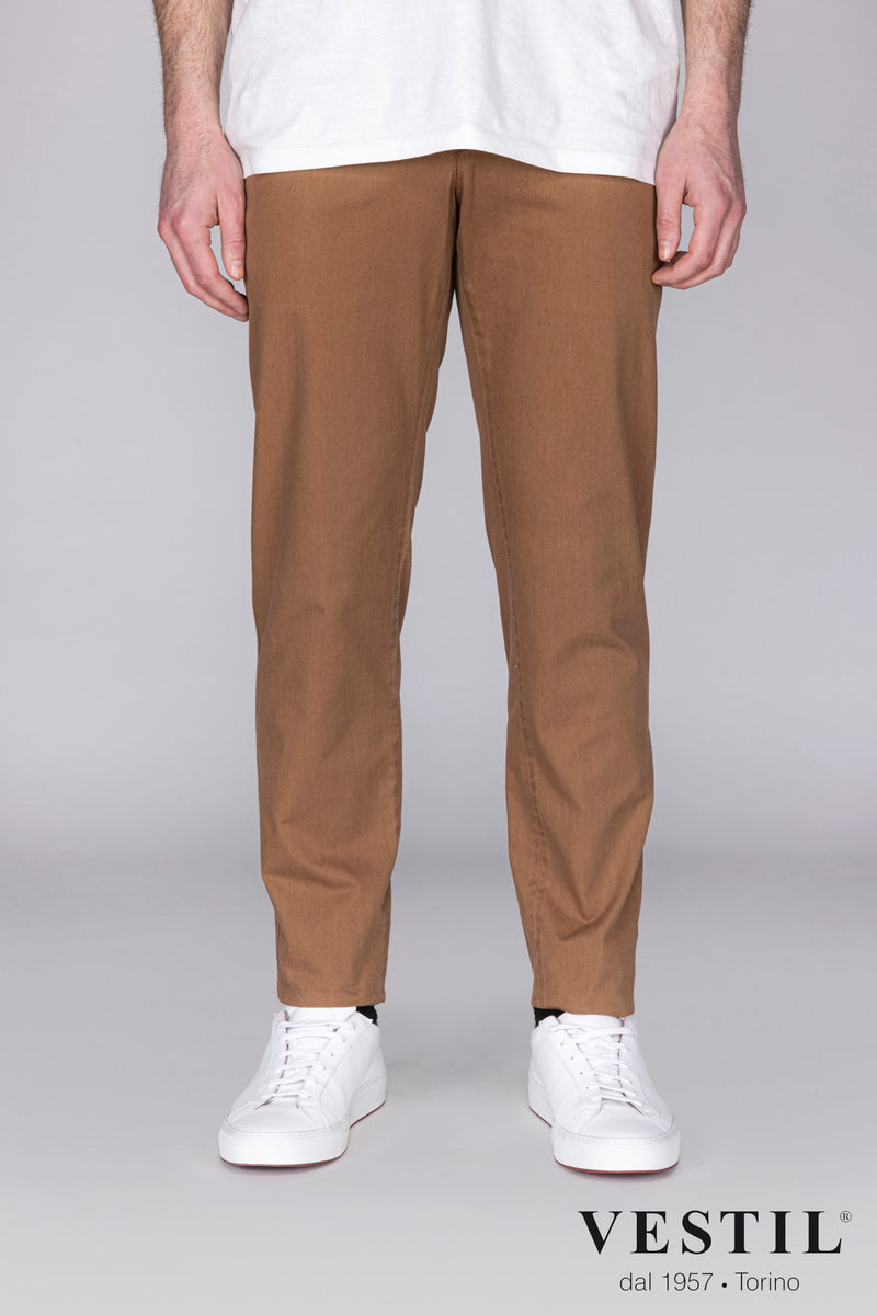 PT01 men's tobacco trousers 0000082376