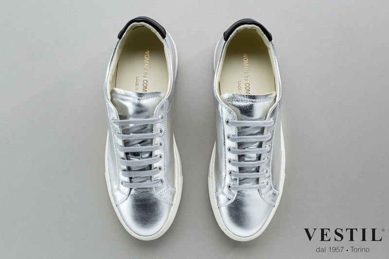 Vestil, sports shoe, silver, women.