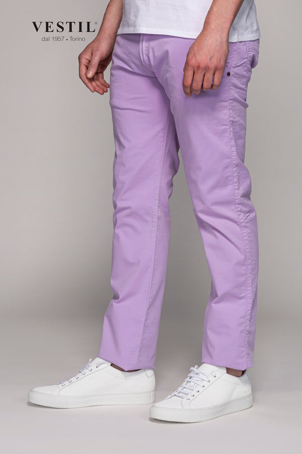 ROGERS, Lilac men's trousers