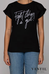 VESTIL T-shirt Donna 0000039679 DEDICATEDNERO VESTIL 