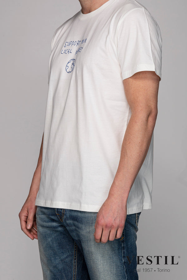 DEDICATED, T-shirt bianco uomo