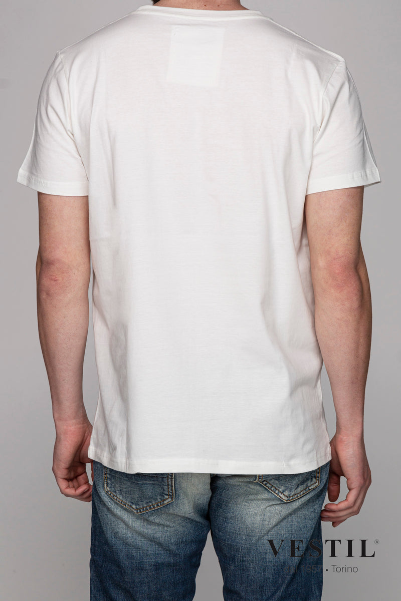 DEDICATED T-SHIRT FOR MEN, PLANET, WHITE