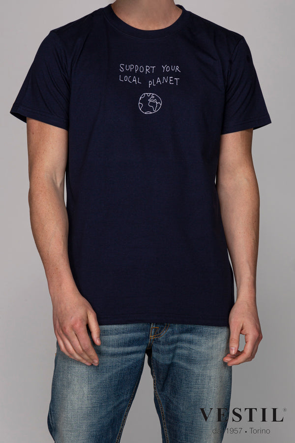 DEDICATED, T-shirt blu uomo