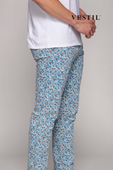 VESTIL Pantalone Uomo 0000051089 PT05BIANCO E BLU VESTIL 