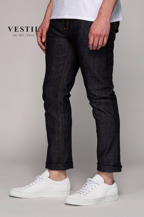 NUDIE JEANS, jeans blu scuro uomo