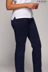 KITON, blue open trousers for women