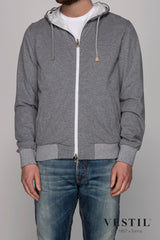 CAPO BIANCO, Gray and white jacket for men