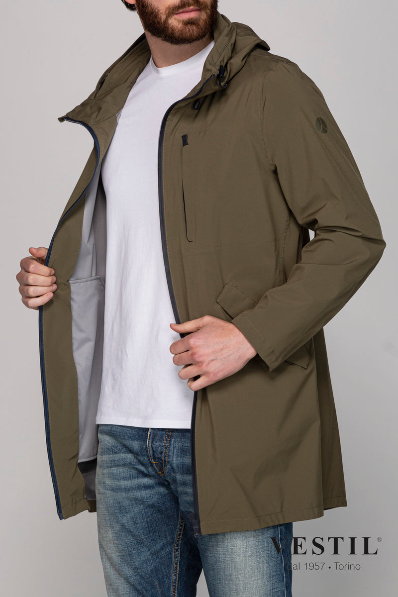 SHIBUYA, men's military green jacket