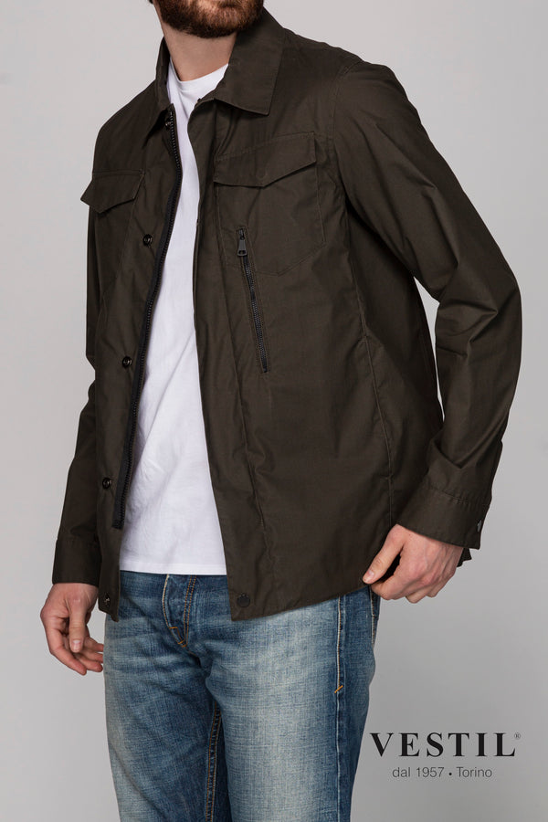 ESEMPLARE, men's military green jacket