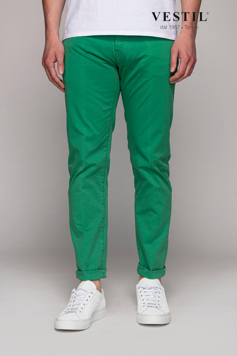 PT05 pantalone verde acceso uomo