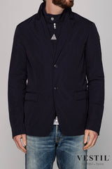 MONCLER, men's blue jacket.