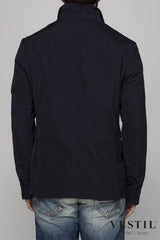 MONCLER, men's blue jacket.