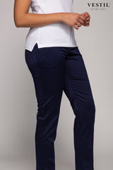 PT01, pantalone, blu, donna