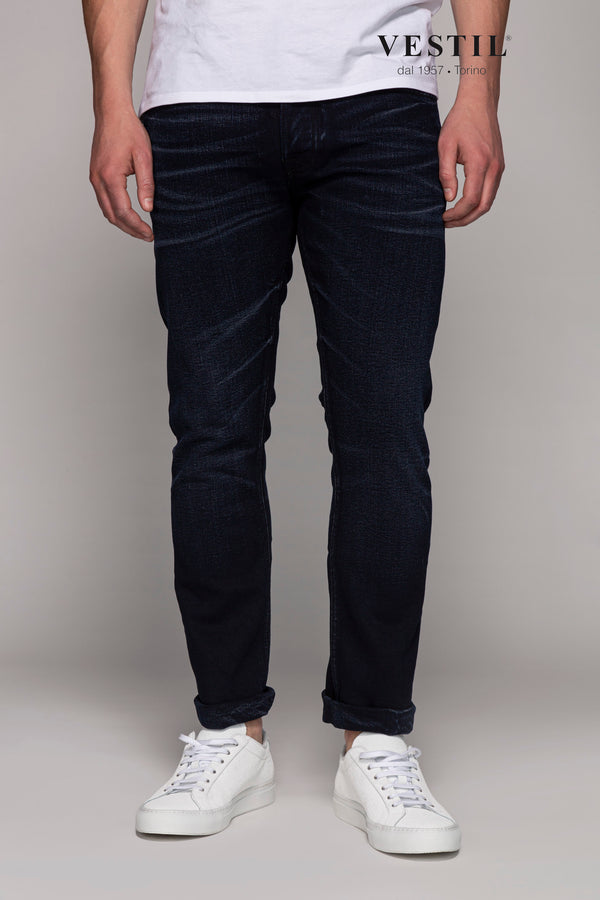 NUDIE JEANS, jeans, blu scuro, uomo