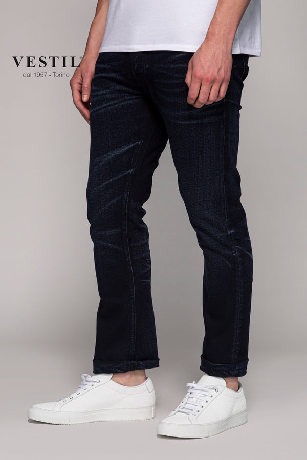 NUDIE JEANS, jeans, blu scuro, uomo