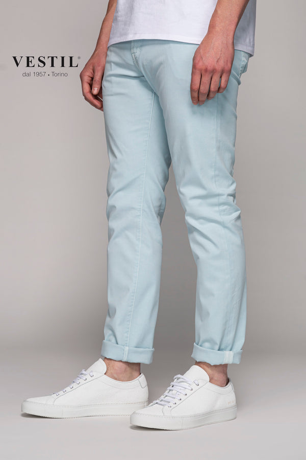PT05, trousers, light blue, man