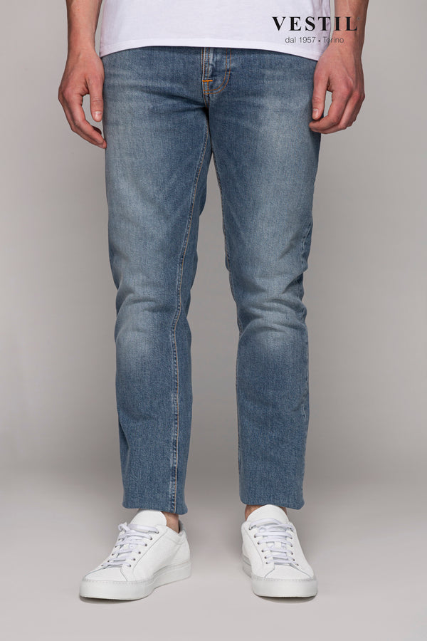 NUDIE JEANS, jeans, azzurro, uomo