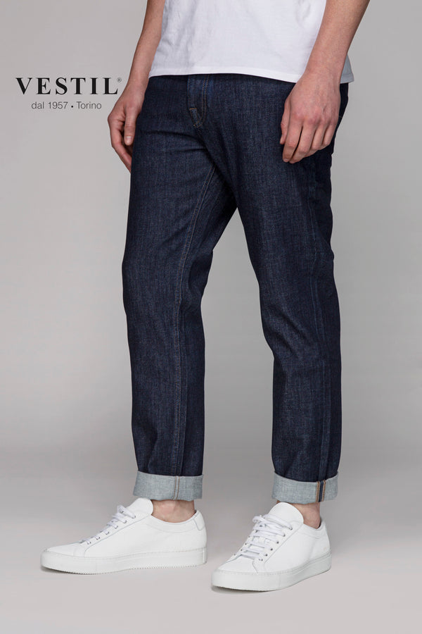 CARE LBEL, men's blue jeans