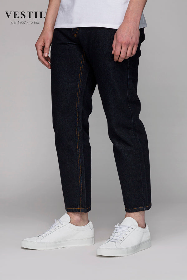 CARE LABEL, men's blue jeans