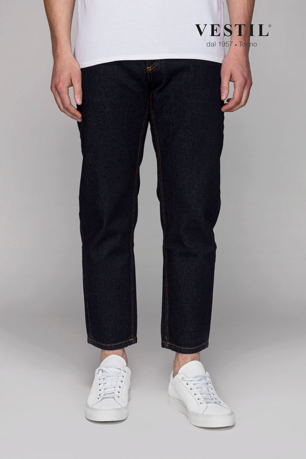 CARE LABEL, men's blue jeans