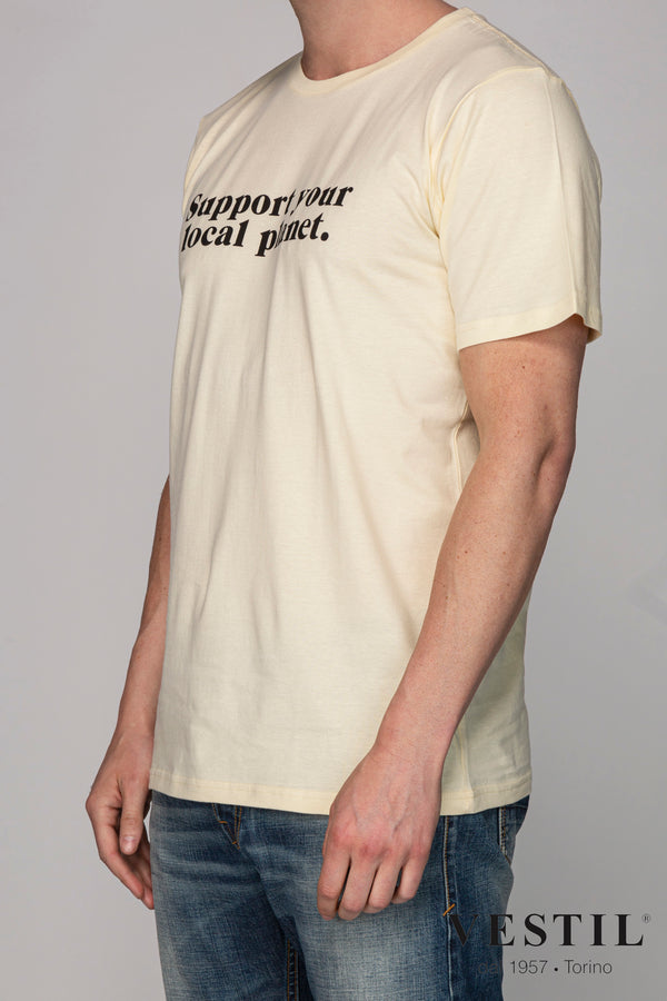 DEDICATED, light yellow men's T-shirt