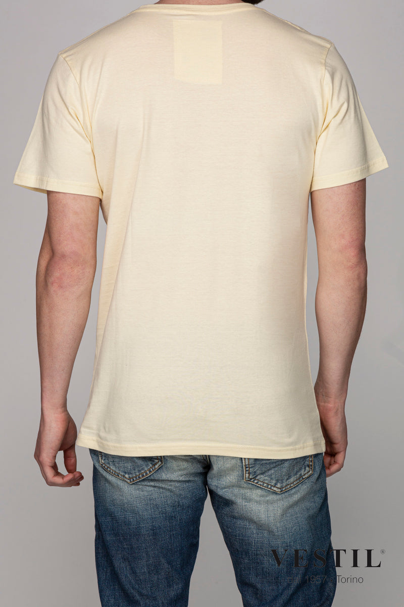 DEDICATED, T-shirt giallo chiaro uomo