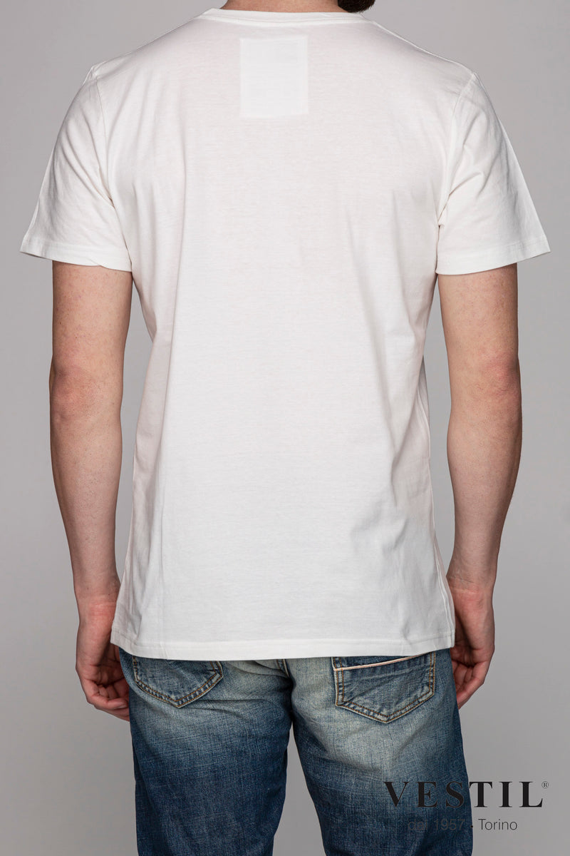 DEDICATED, white men's t-shirt