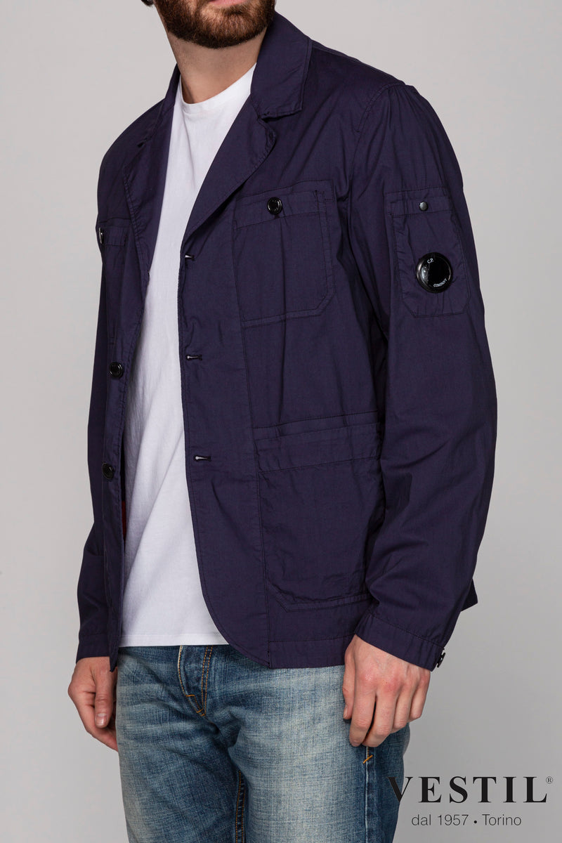 CP COMPANY, giaccone blu uomo