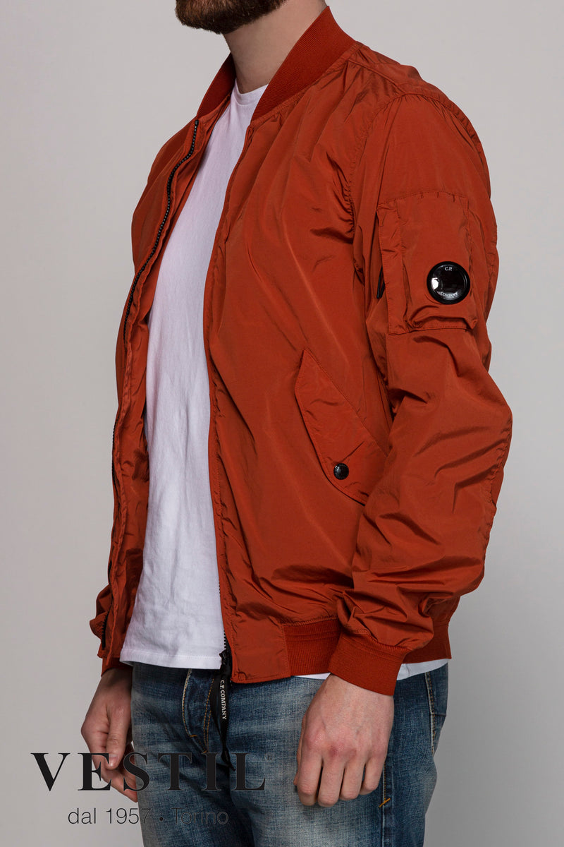 CP COMPANY, men's orange jacket