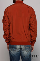 CP COMPANY, men's orange jacket