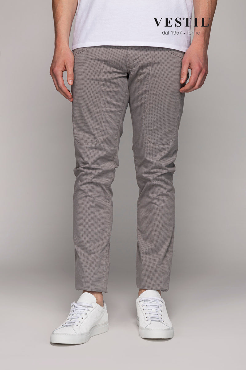 JECKERSON, pantalone grigio uomo