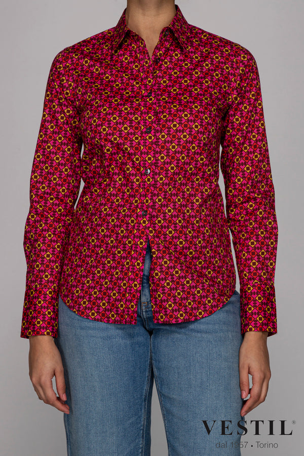 CALIBAN, camicia fucsia donna