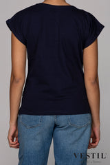 DEDICATED, T-shirt blu donna