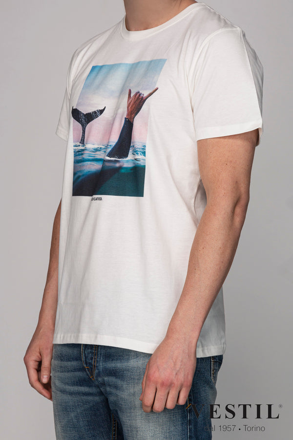 DEDICATED, T-shirt bianco uomo