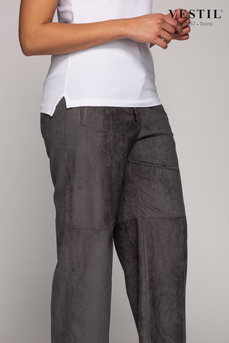 PUROTATTO, pantalone grigio medio donna