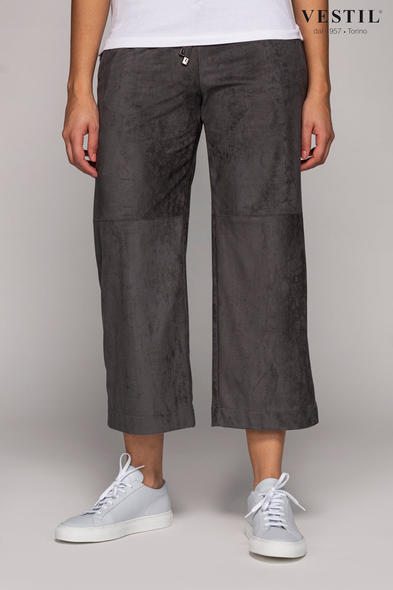 PUROTATTO, pantalone grigio medio donna