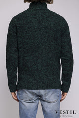 DEPARTMENT 5, Wool turtleneck sweater, green and black, man
