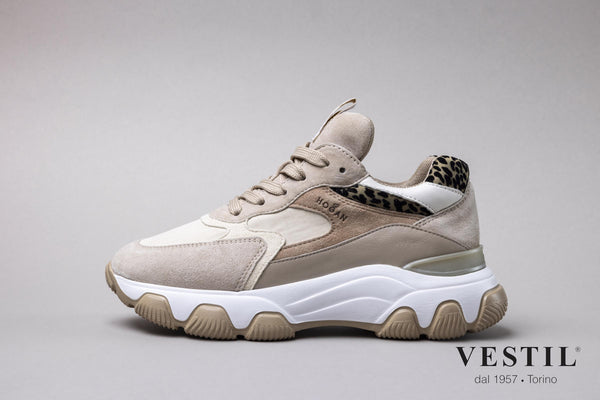 Hogan, sports shoe, beige, women