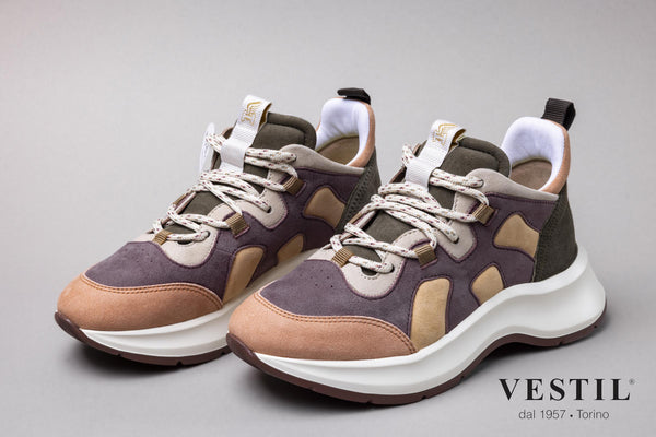 Hogan, sports shoe, pink green lilac, women